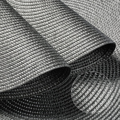 2-Pieces Round Braided Placemats Table Mats for Dining Tables 38cm