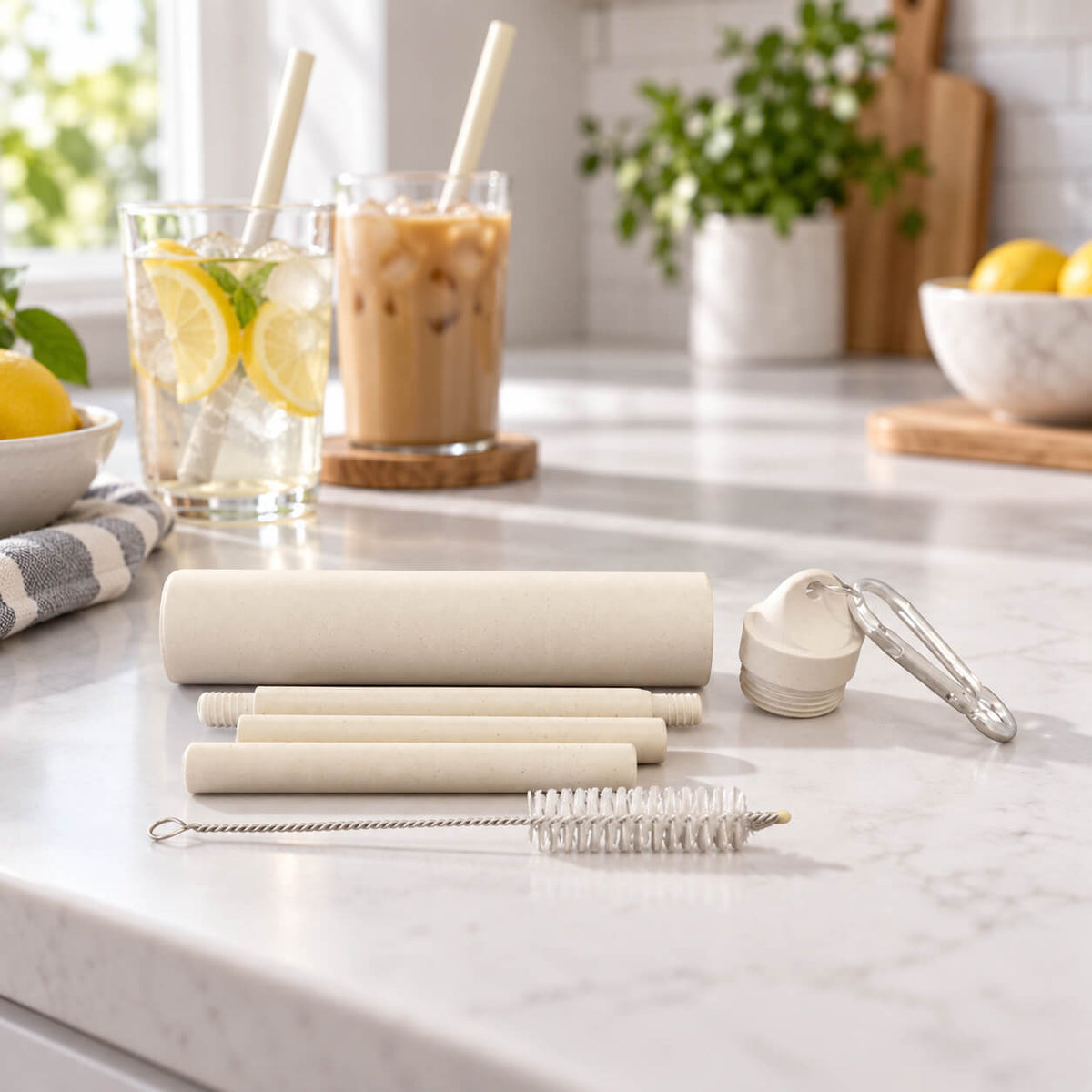 Point-Virgule KLARAN Bamboo Fiber Straw Cleaning Brush