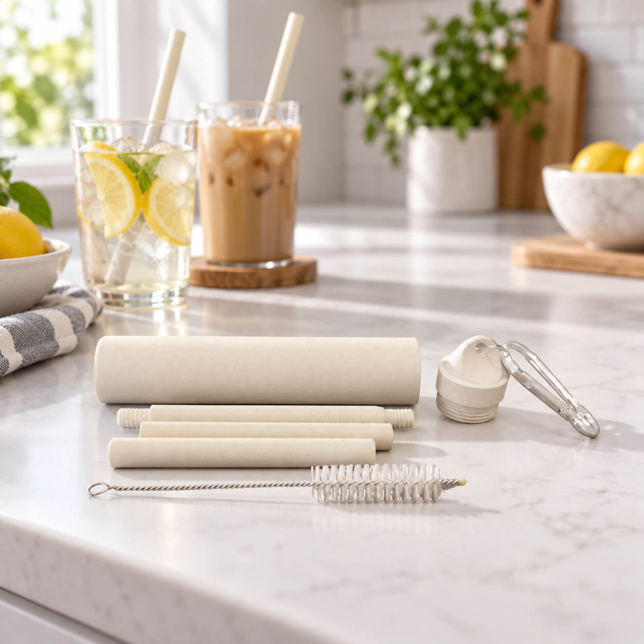 Point-Virgule KLARAN Bamboo Fiber Straw Cleaning Brush