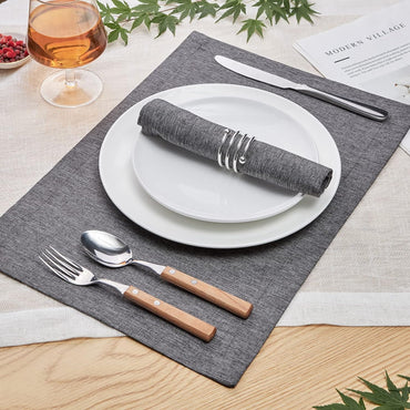 1-Piece Linen Style Thick Place Mats ( 46 x 32 cm )