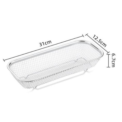 Stainless Steel Kitchen Drain Rack Storage Basket 31x13cm