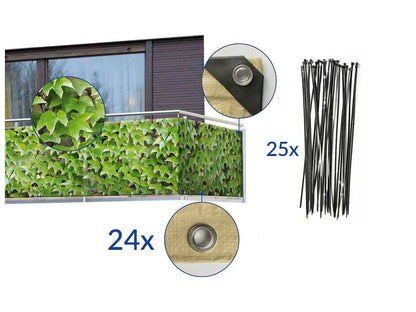 Balcony privacy screen WILD VINE (By Wenko)