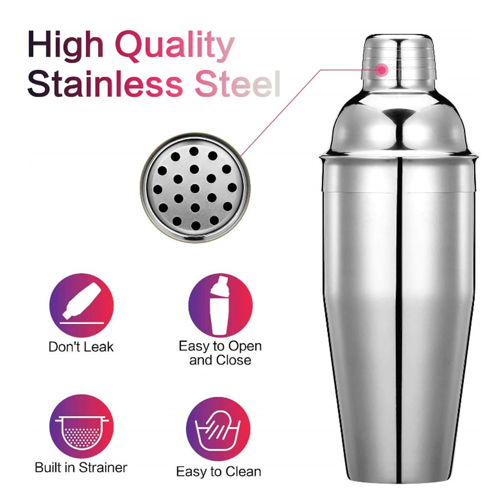 750ml Stainless Steel Cocktail Shaker