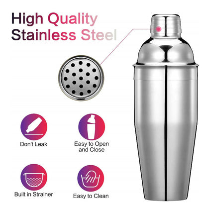 750ml Stainless Steel Cocktail Shaker