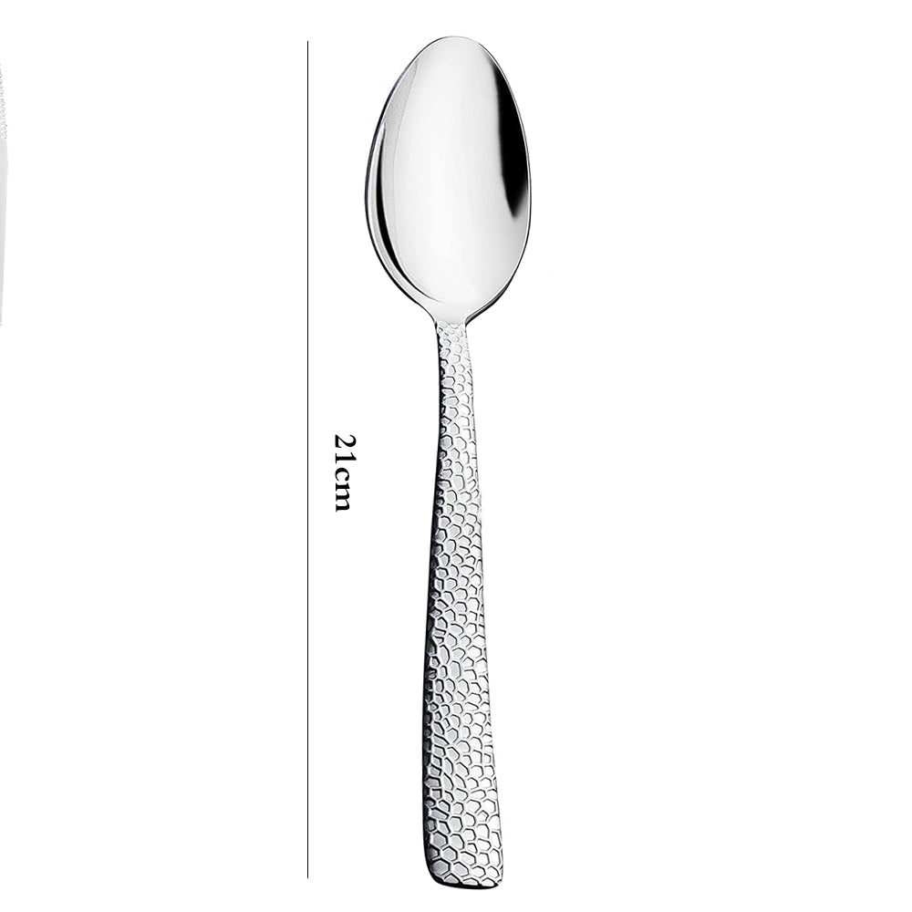Danny Home 6-Pieces Dinner Stainless Steel Table Spoons Silverware Flatware