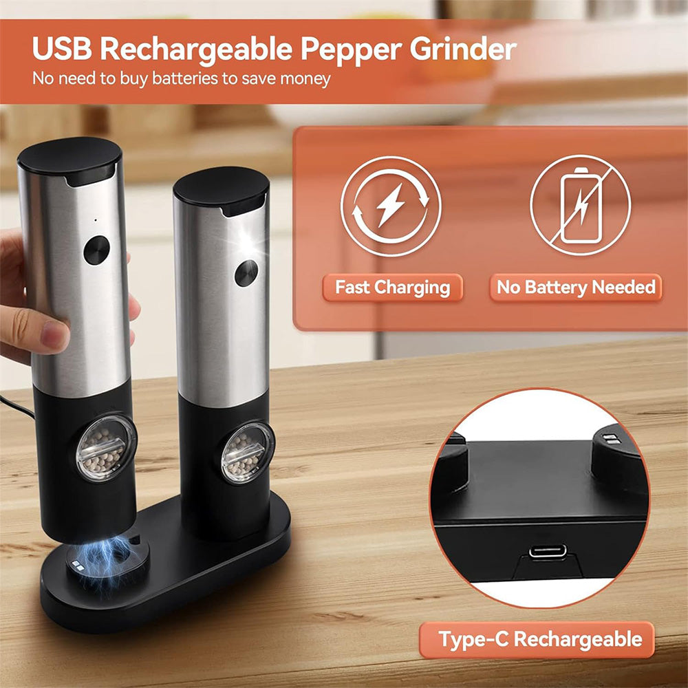 KLT Rechargeable Double Electric Grinder Set KYMQ-17C