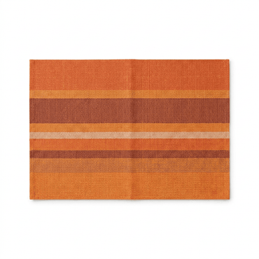 Striped Orange Woven Placemat