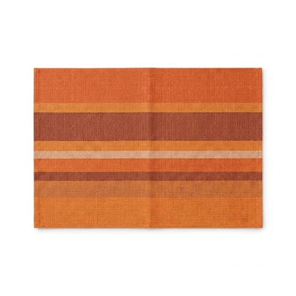 Striped Orange Woven Placemat