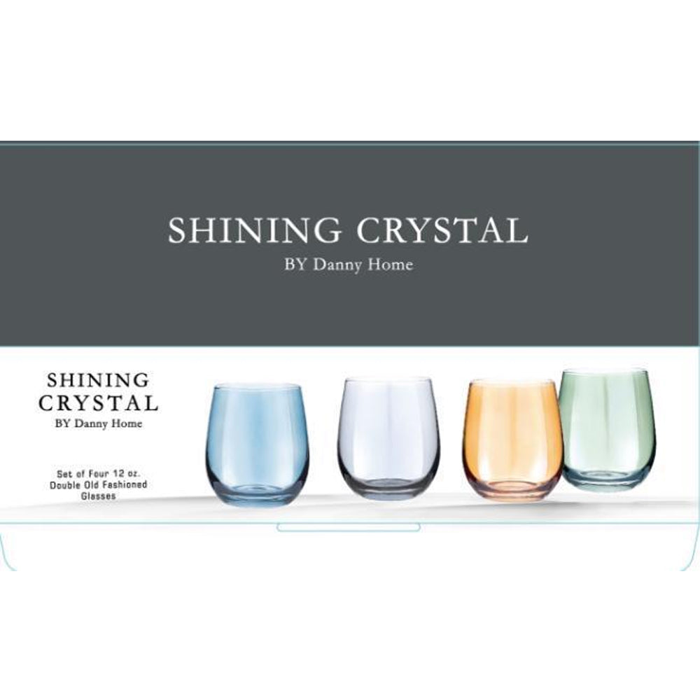 Danny Home 4-Pieces Crystal Glasses 345ml