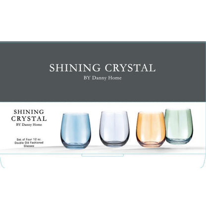 Danny Home 4-Pieces Crystal Glasses 345ml