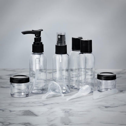 Danny Go 9 Piece Travel Bottle Set with Clear Airport Bag DT041