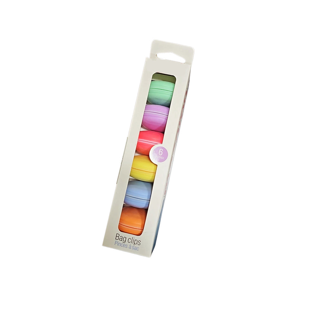 6-Pieces Macaron Bag Clips