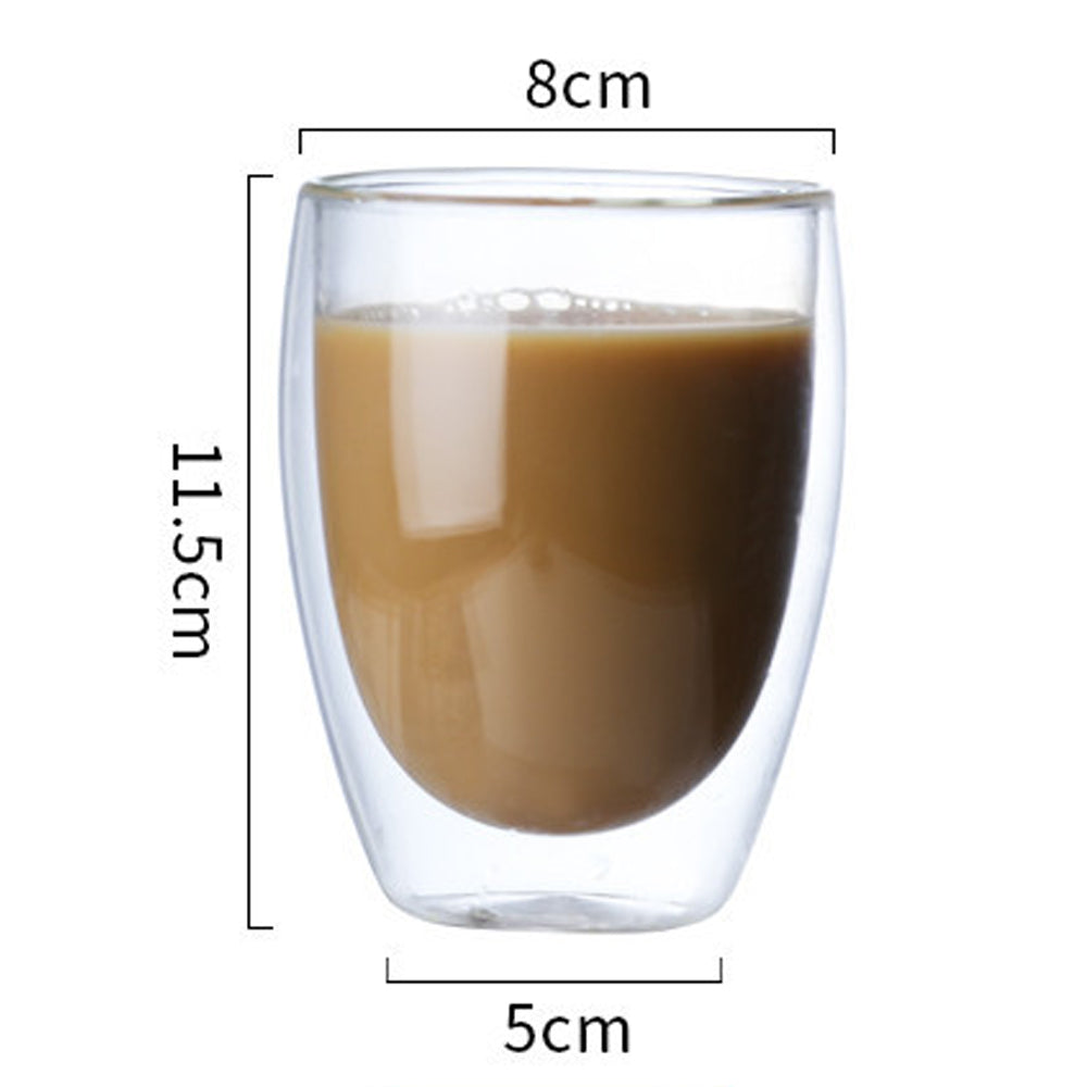 350ml Double Glass Cup (D8.50 x H11.50)CM ( FR-12 )