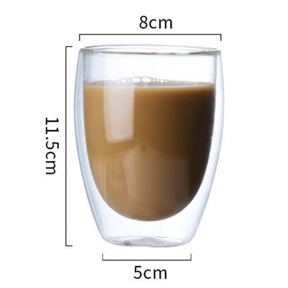 350ml Double Glass Cup (D8.50 x H11.50)CM ( FR-12 )