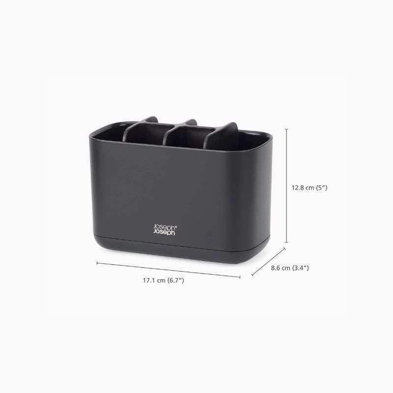 EasyStore Large ToothBrush Black By Joseph Joseph