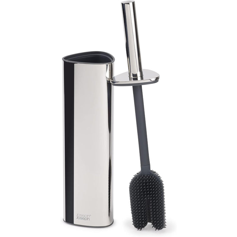 Joseph Joseph 70583 Flex? 360 Luxe Toilet Brush with Stainless-steel Finish