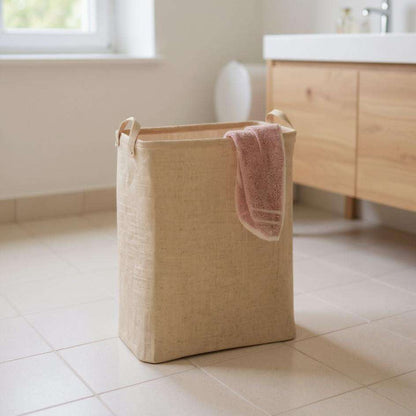 Wenko Square Juna Laundry Jute Basket