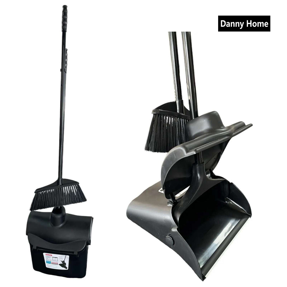 Danny Home 2-Pcs Compact Dustpan & Broom Set