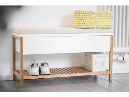 Shoe bench with storage compartment Mod. Finja by Wenko