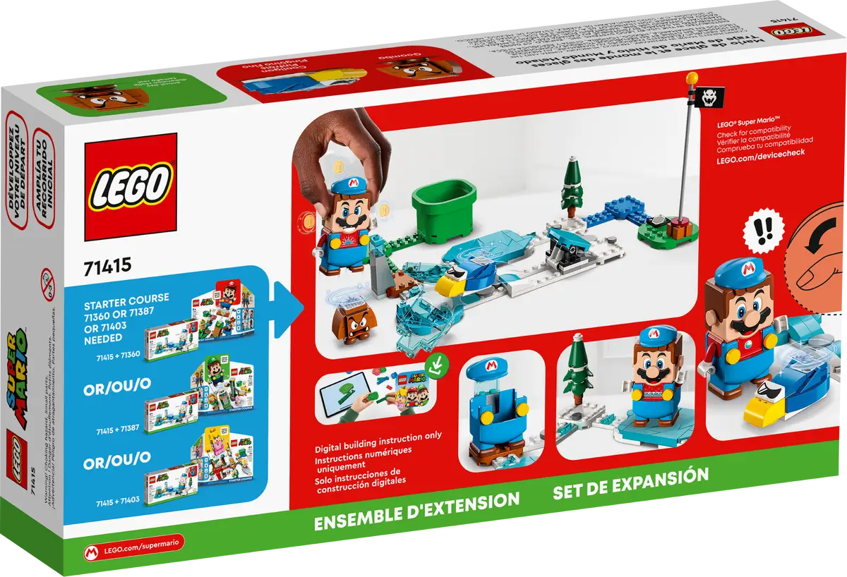 Lego Super Mario Ice Mario Suit And Frozen World