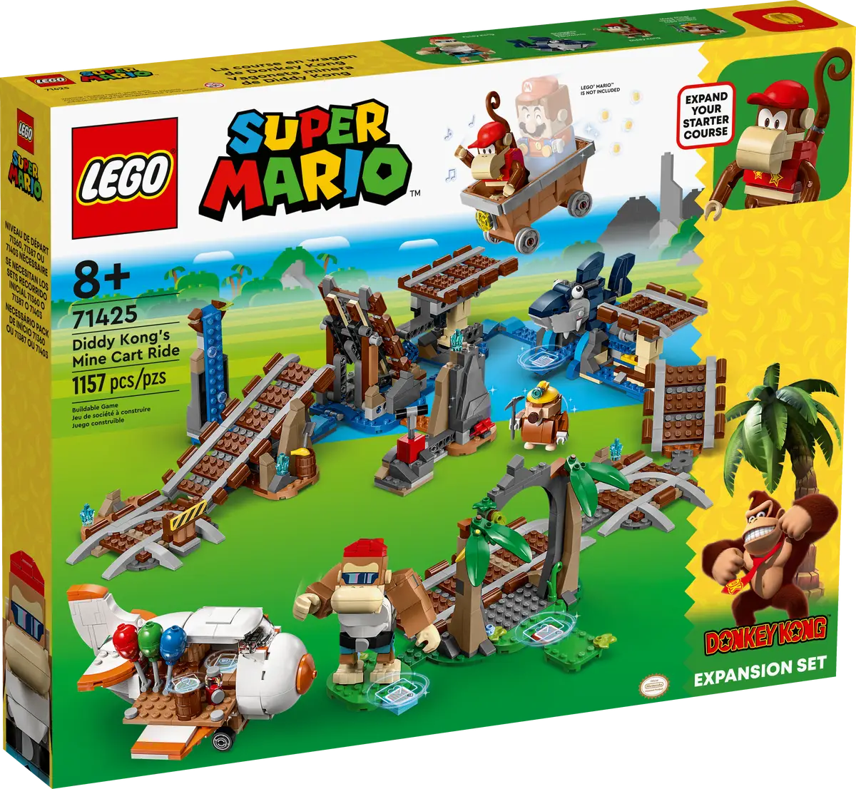 Lego Diddy Kong's Mine Cart Ride Expansion Set (71425)