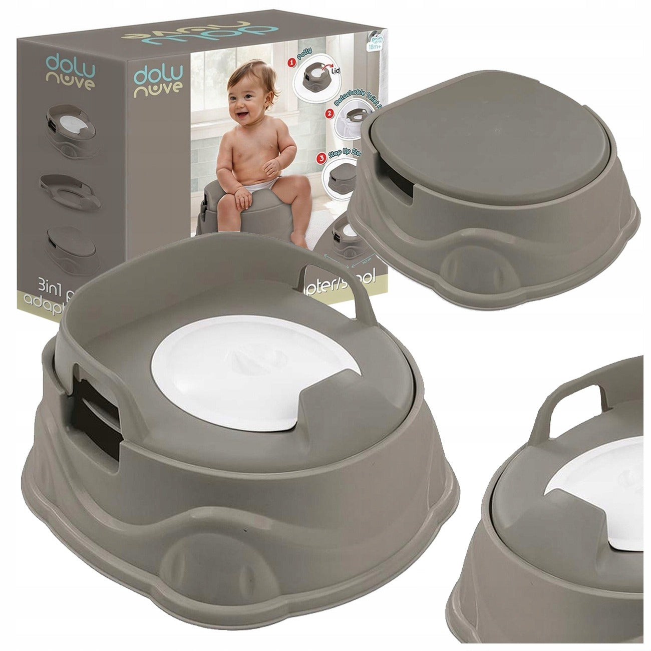 3in1 Potty Toilet- Adapterstep