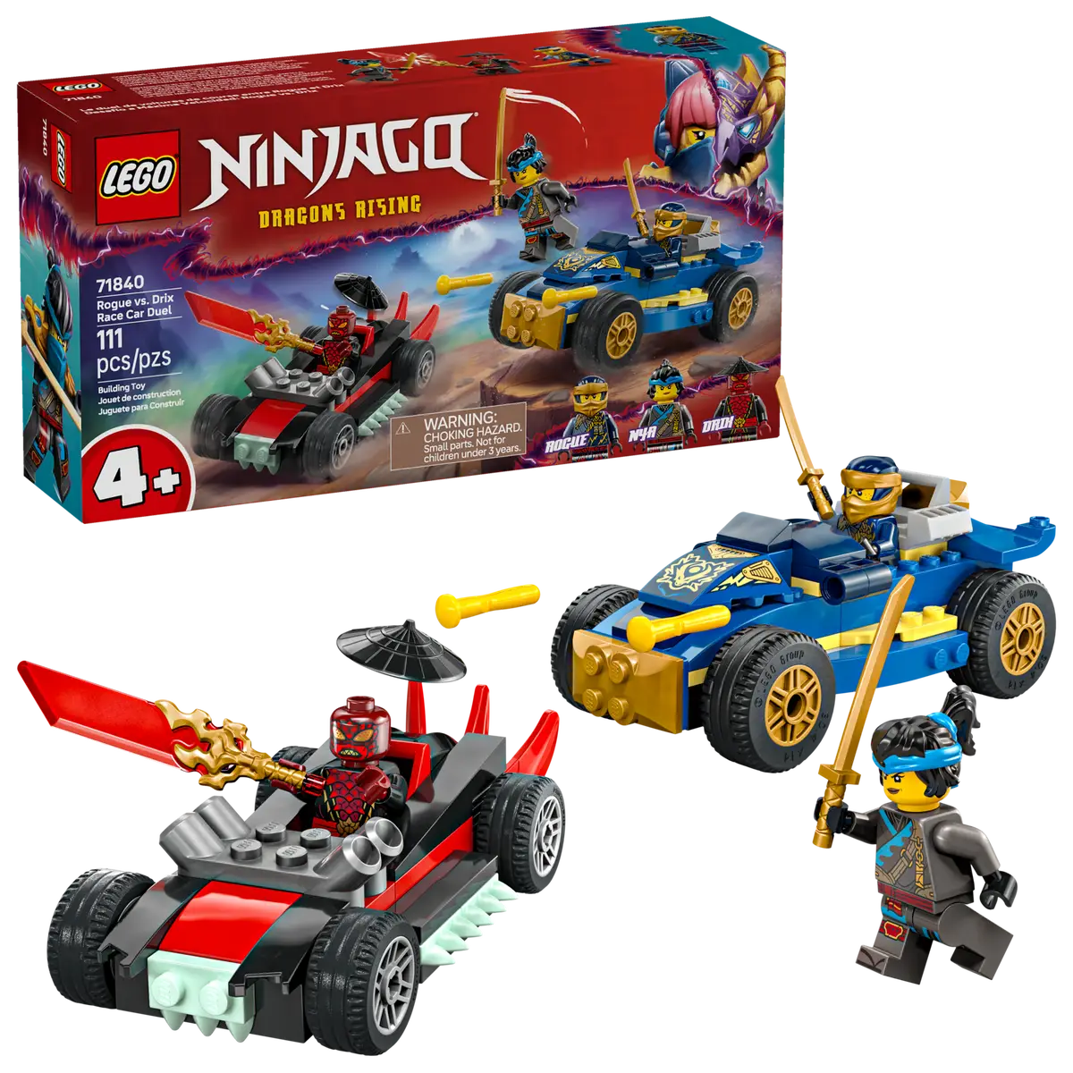 Lego Ninjago Rogue vs. Drix Race Car Duel (71840)