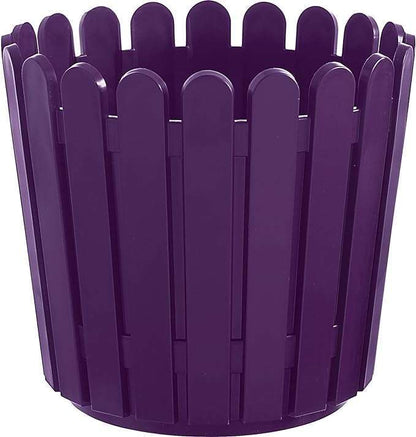 Emsa 512686 – Flowerpot Round, Country House Style, 11 Liter, Purple, Country House