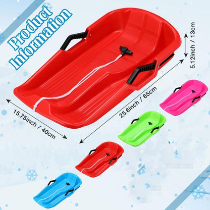 Durable Plastic Winter Snow Sled 65cm ( Random Color )