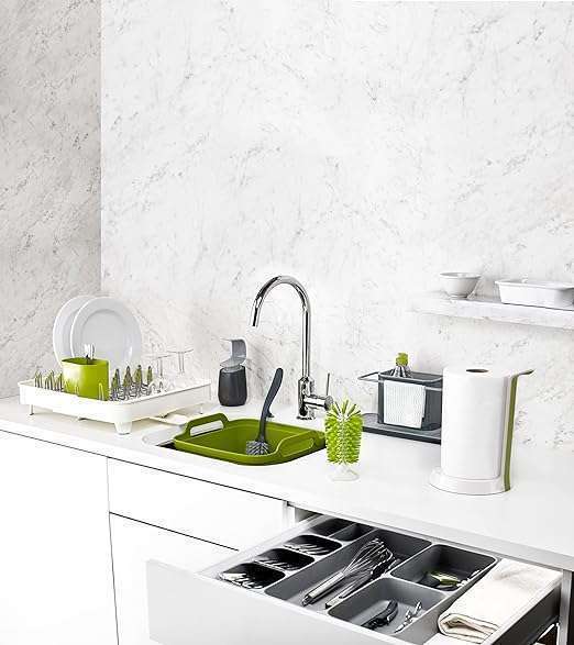 Joseph Joseph Caddy Kitchen Sink Area Organiser with Sponge Holder and Cloth Hanger