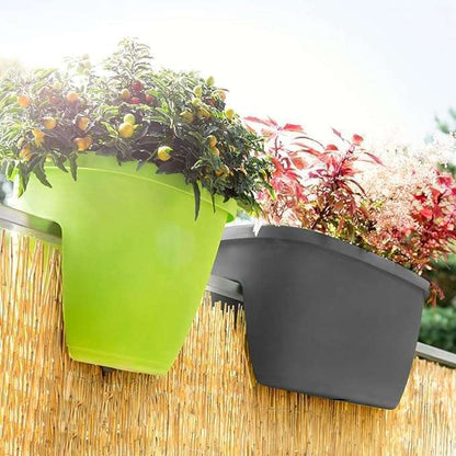 Emsa Poetic Railing Pot for Balcony – self-watering system – Pink -515391