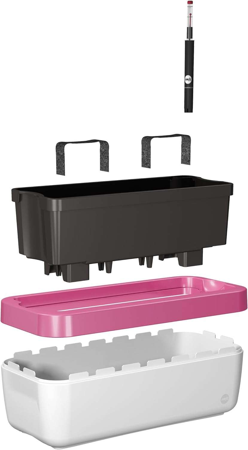 Emsa 506734 flower Pot-  MyBox, Pink- 75 cm – Made in Germany