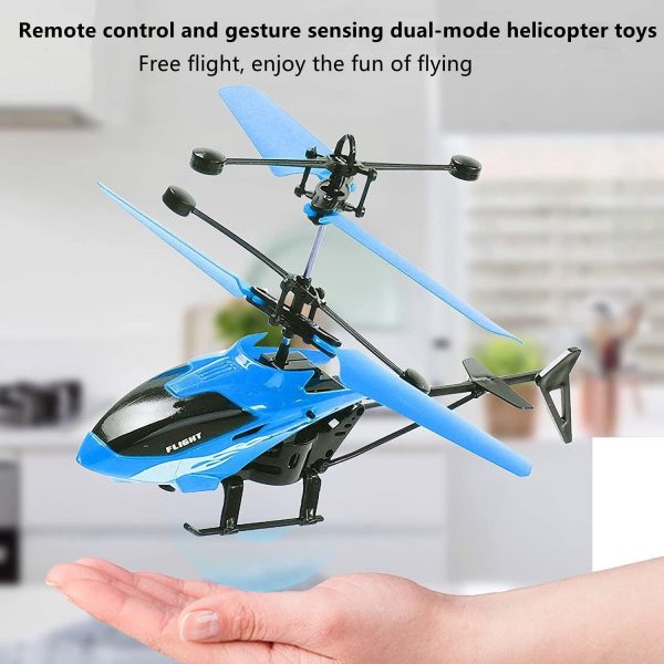 Flying Helicopter with Hand Induction Watch (Random Color)