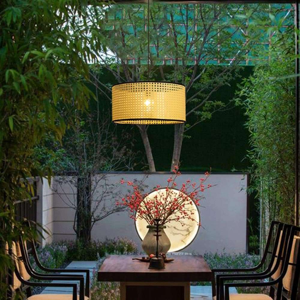 Nino Germany Lu Rattan Weave Beige Pendant Lamp