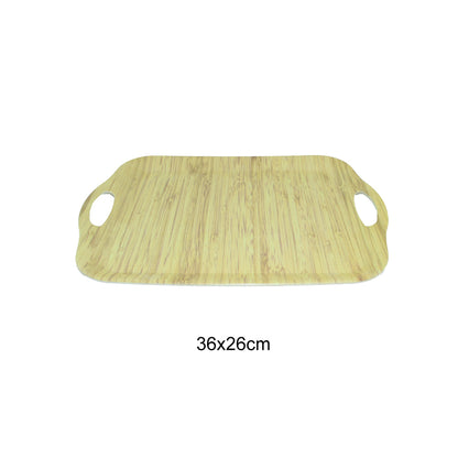 Tray Wooden Melamine Dinnerware