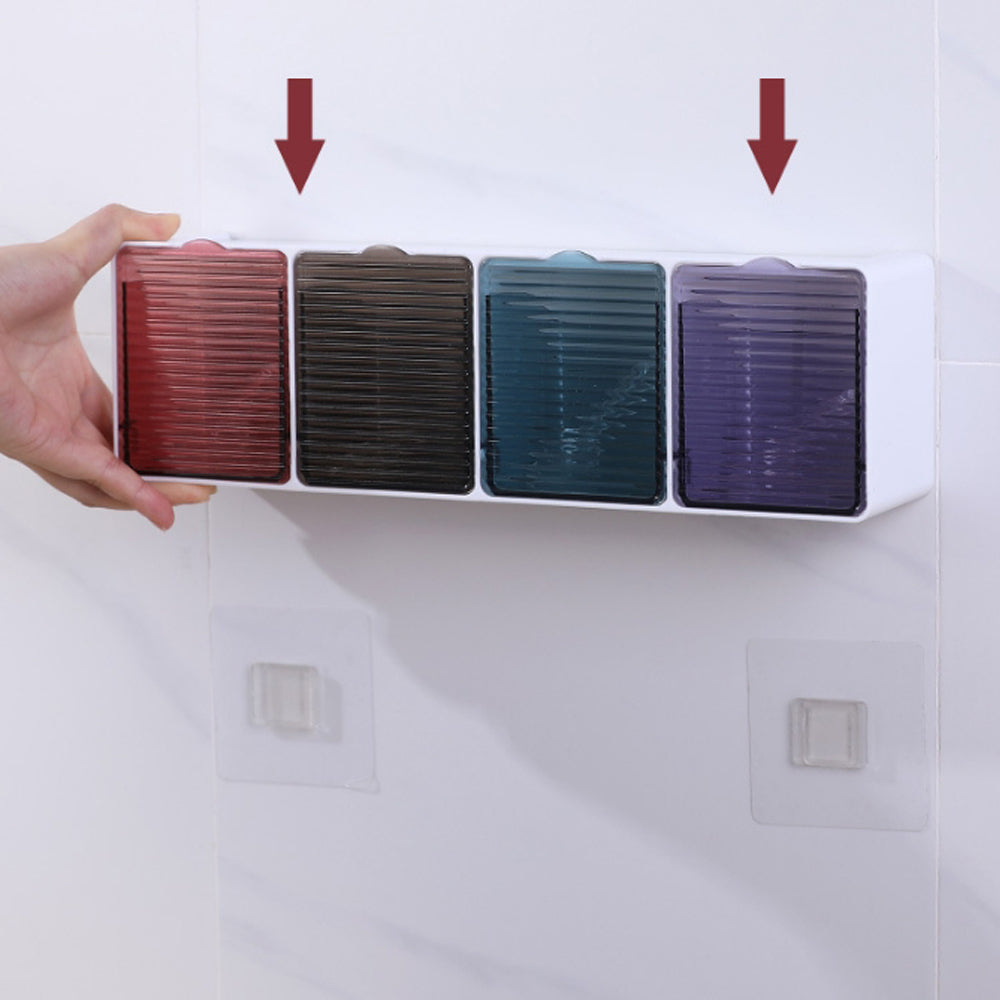 Trace-less Sticker kitchen wall Spices & Herbs Box