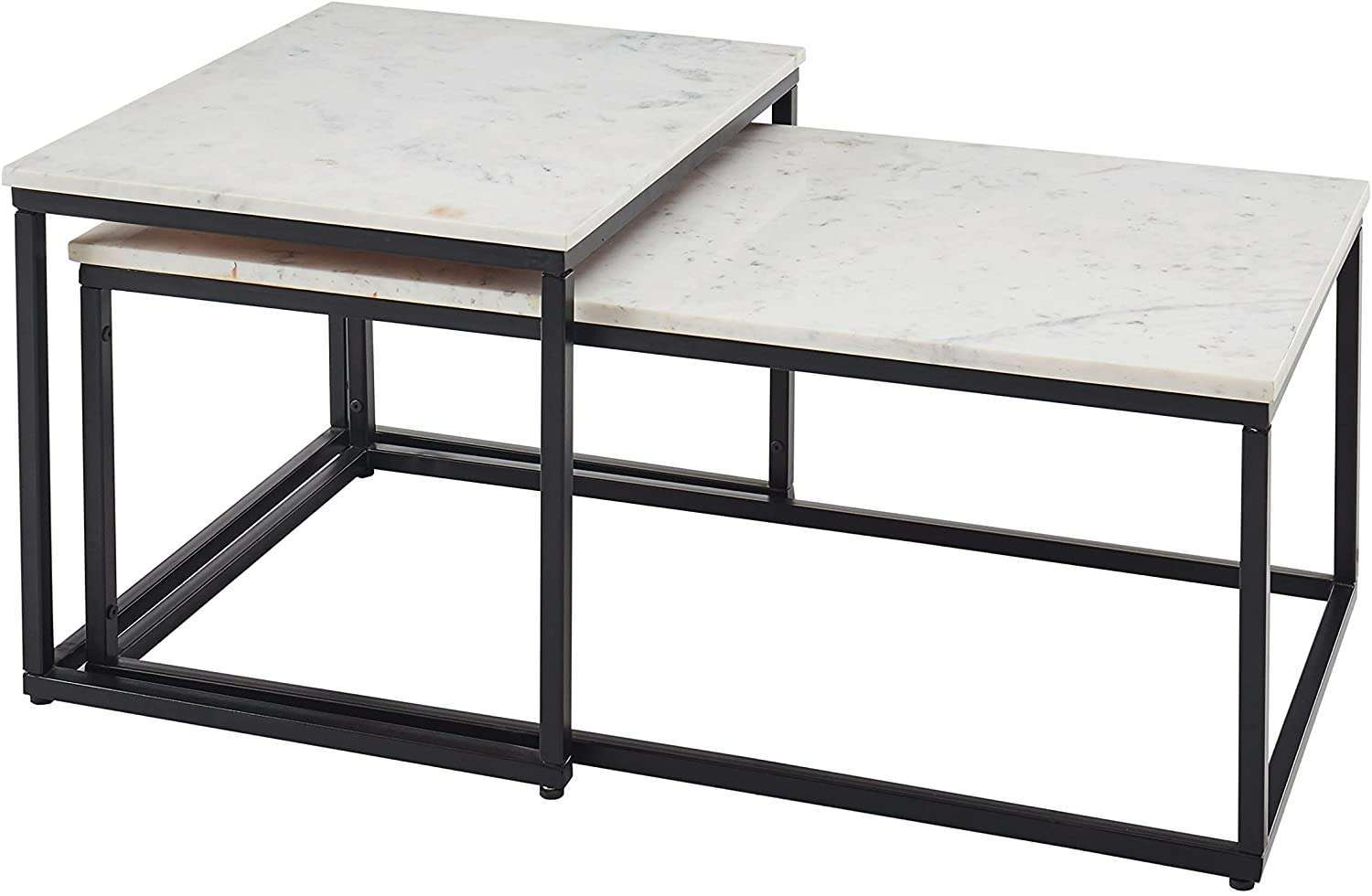 KENO Side Table Set of 2 Marble by Stella Trading - Germany