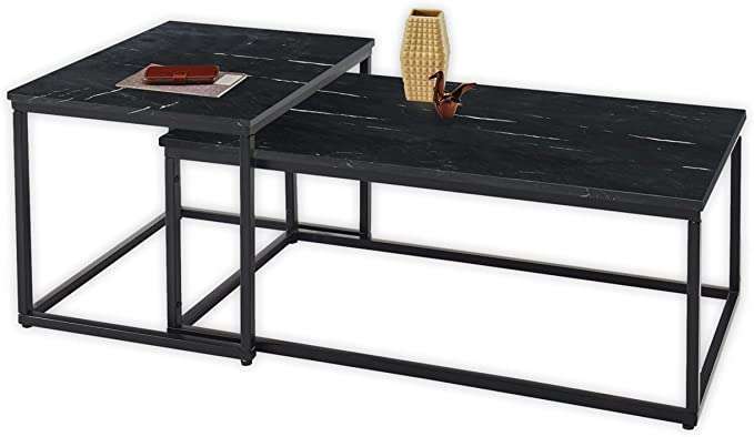 KENO Side Table Set of 2 Marble by Stella Trading - Germany