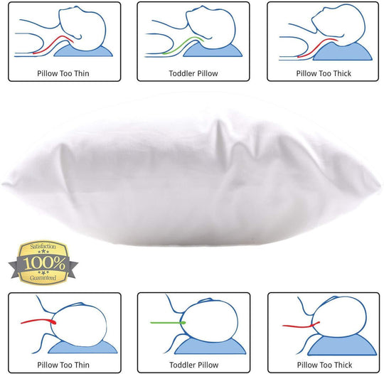 Toddler Baby Pillow with white pure cotton Cover