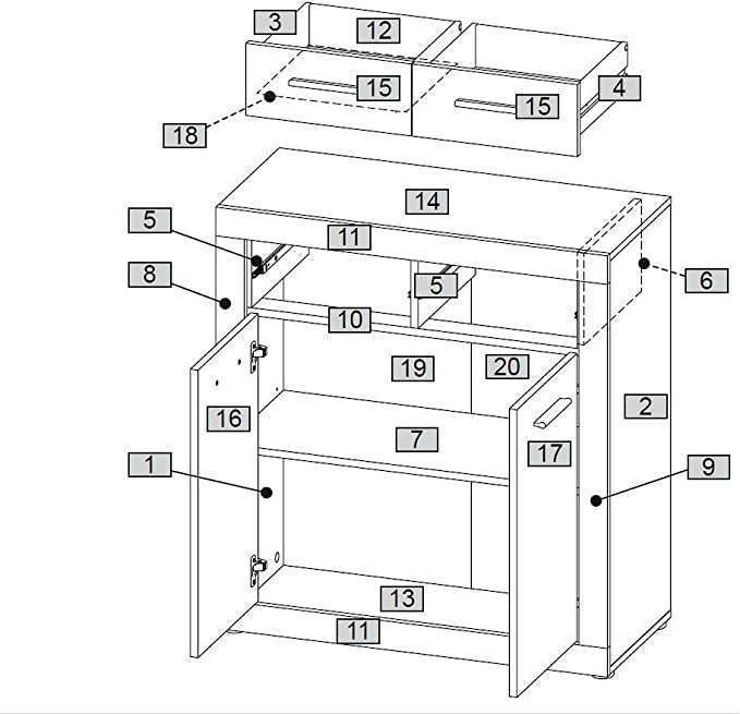 Sassari Dresser – Made in Germany