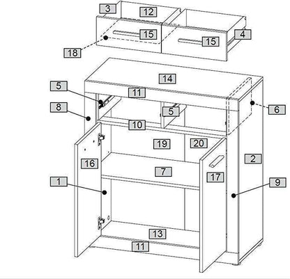 Sassari Dresser – Made in Germany