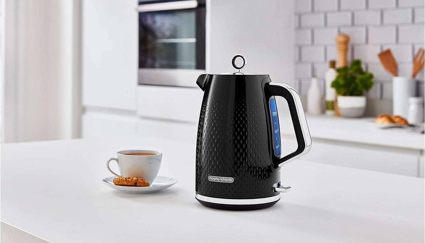 Verve Jug Kettle - Black -1.7L by Morphy Richards
