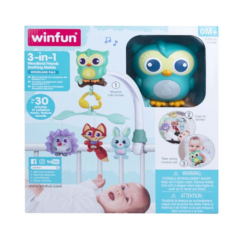 Winfun 3-In-1 Woodland Friends Soothing Mobile S22720010