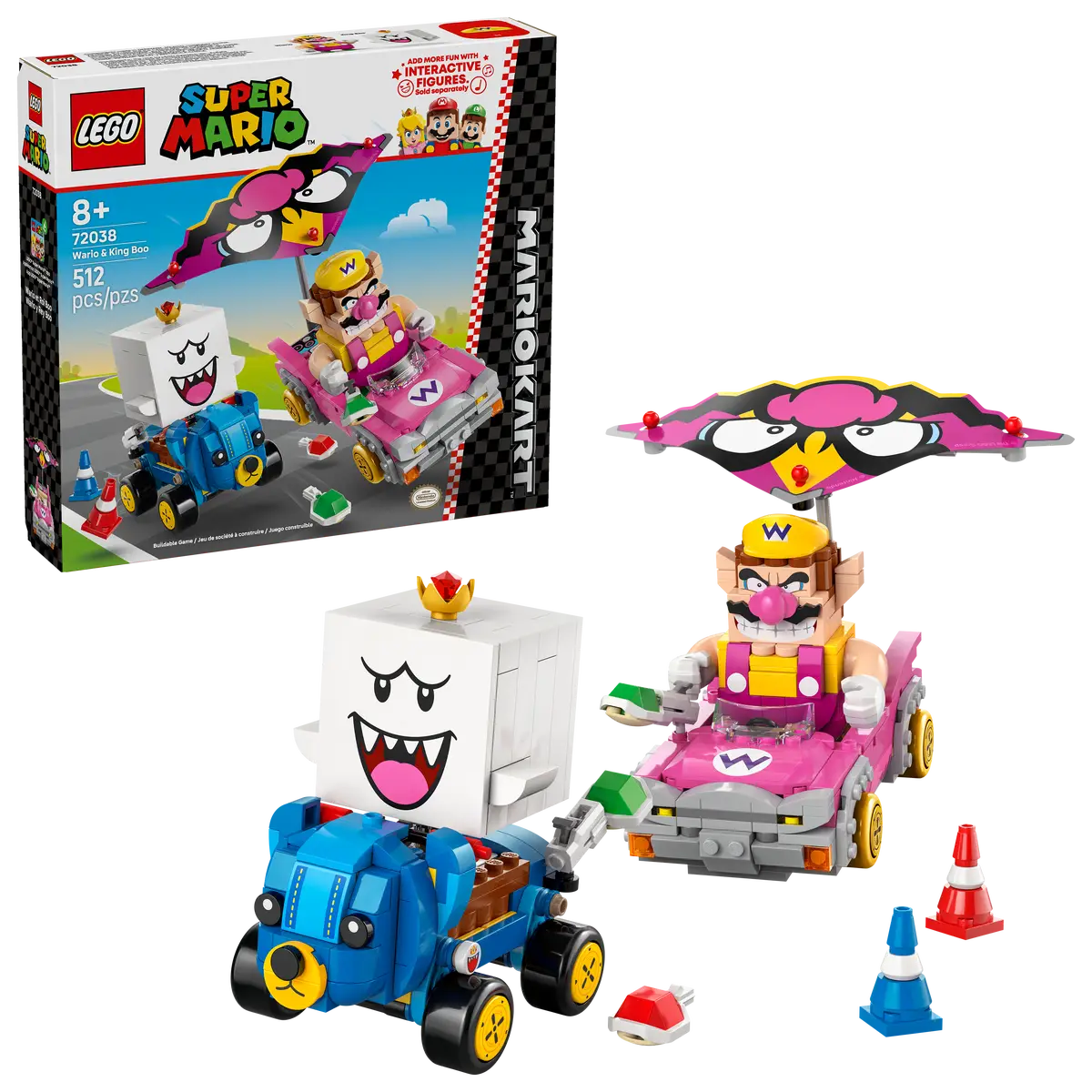 Lego SuperMario Mario Kart  Wario & King Boo (72038)