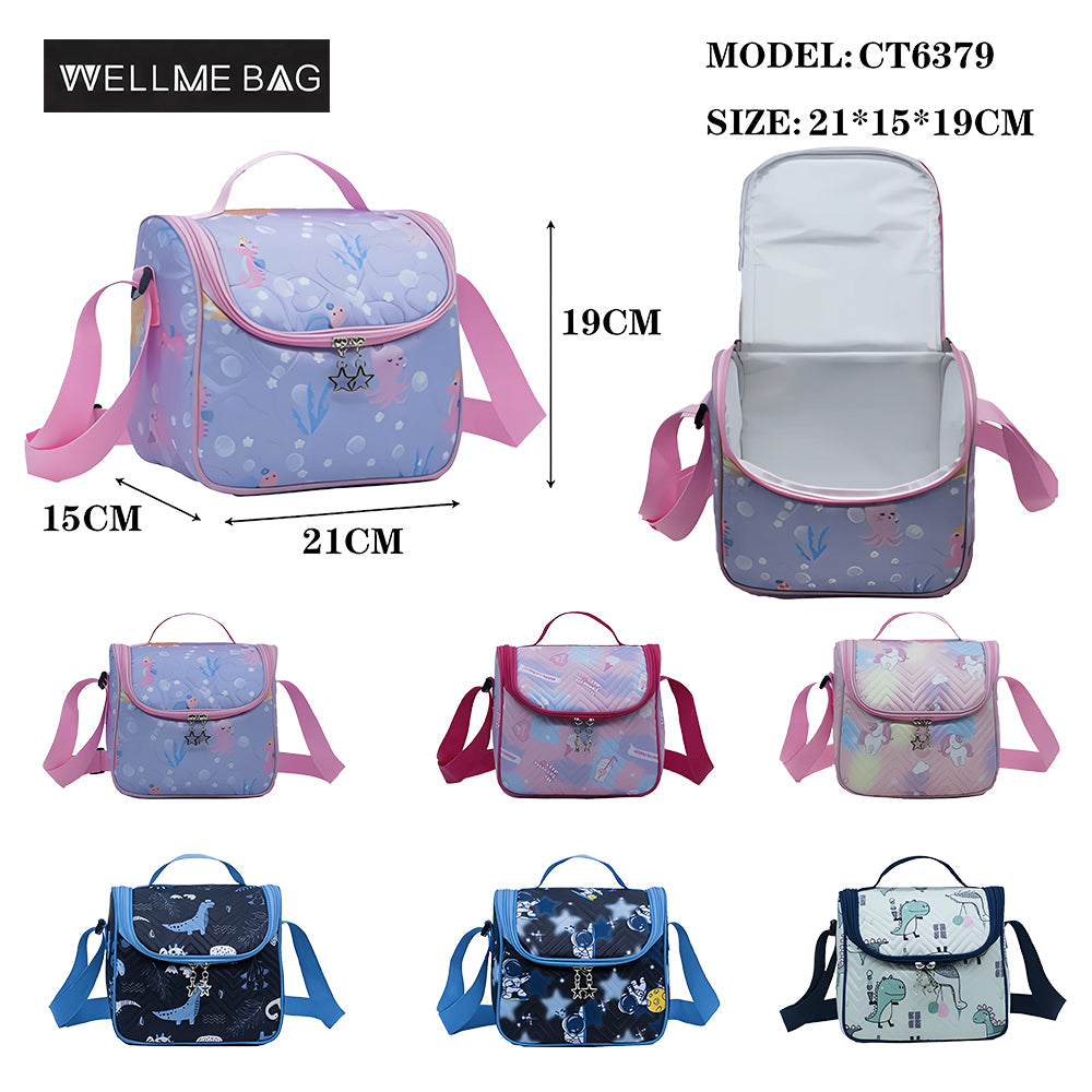 Wellme Bag, Deluxe Kids Lunch Bag Cooler Box 6-Ltr