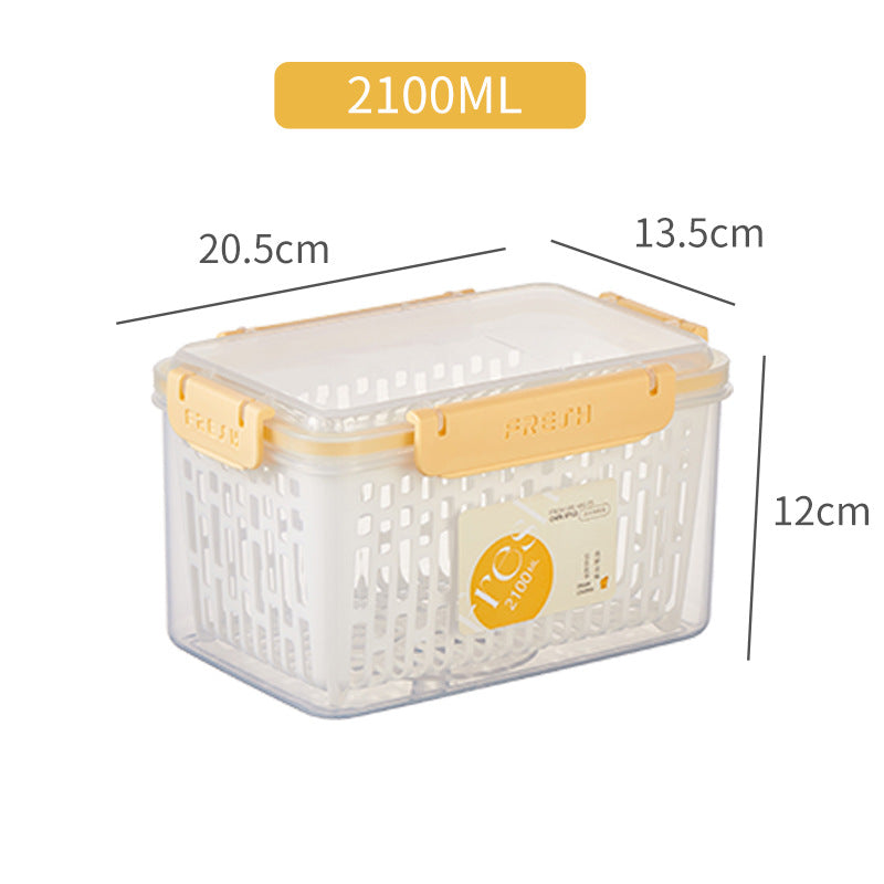 Microwave plastic Food Storage with strainers 2100ml