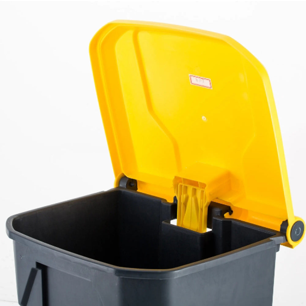20/30/50/80/100-Liter Heavy-Duty Plastic Foot Pedal Operated Trash Can with Lid
