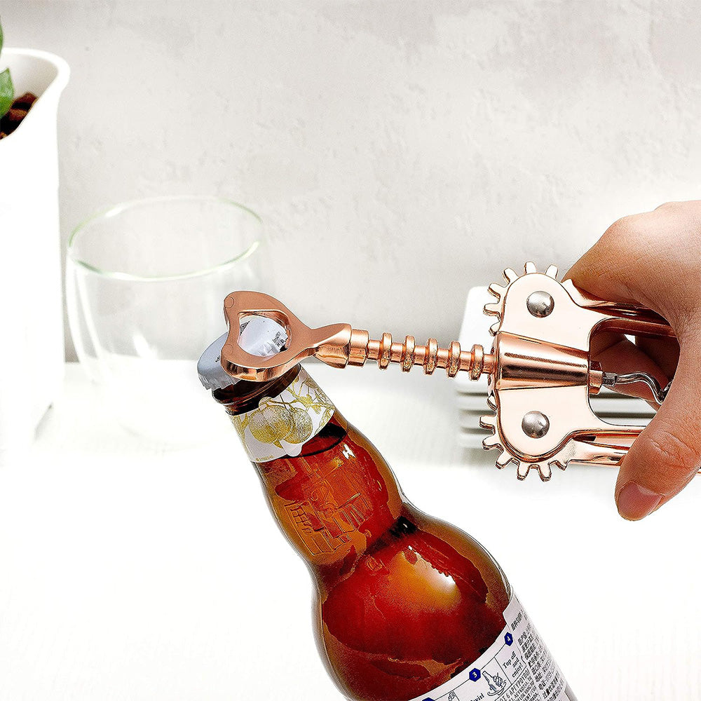 Wine Opener Rose Gold Metal