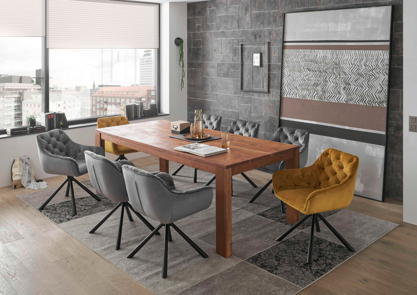 Claire Velvet Armchair – Grey or Gold Luxury Seating