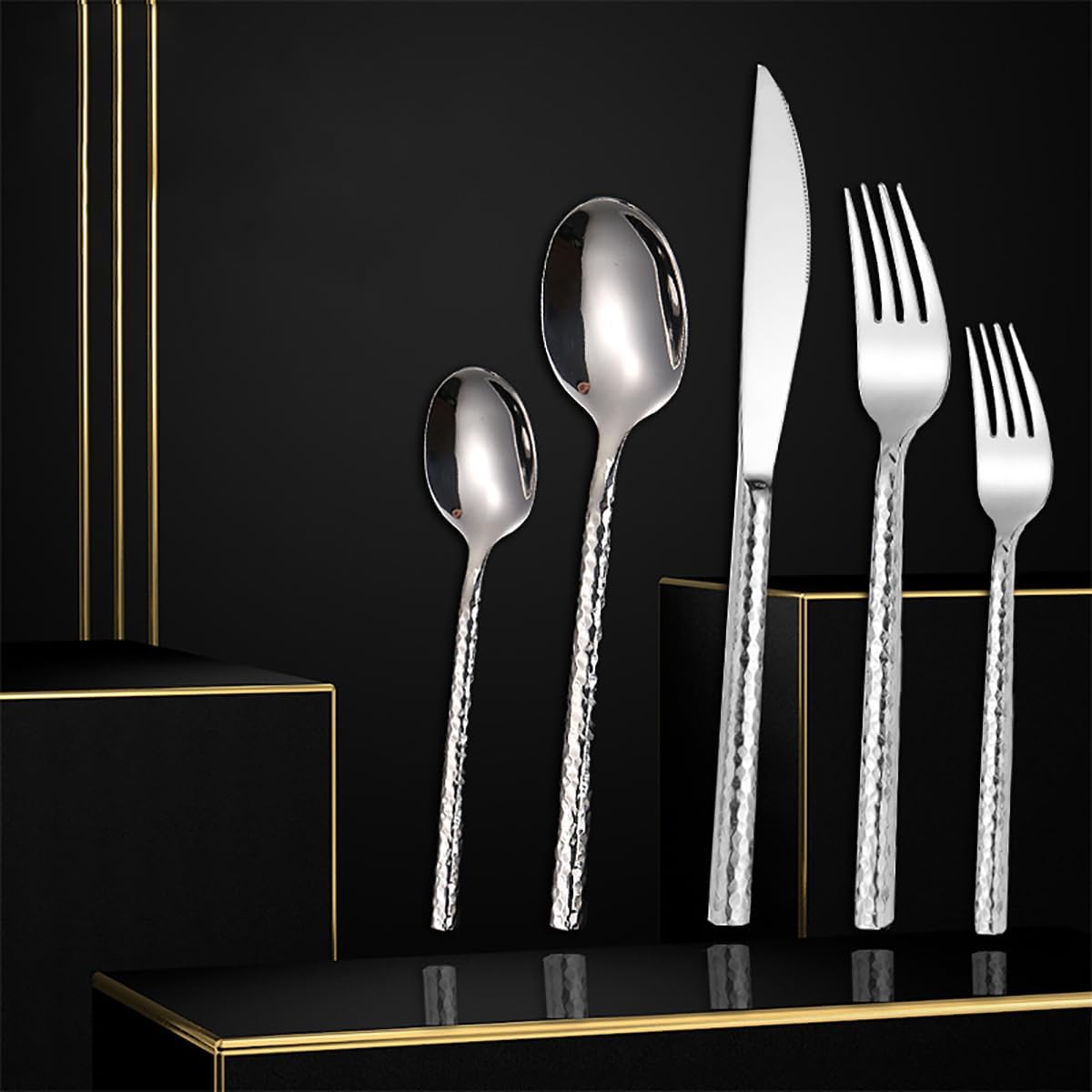 PROUD 5-Pieces Brilliant Stainless Steel 304 Silverware Tableware Cutlery Set ( 304806 )